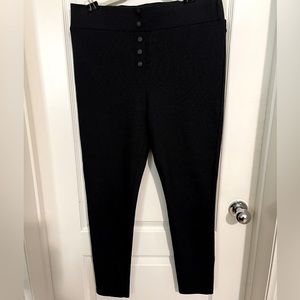 Perch by Blue Pepper Women's 2XL Navy blue with small white dots  Stretch Pants